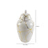 Gold & White Patterned Jar